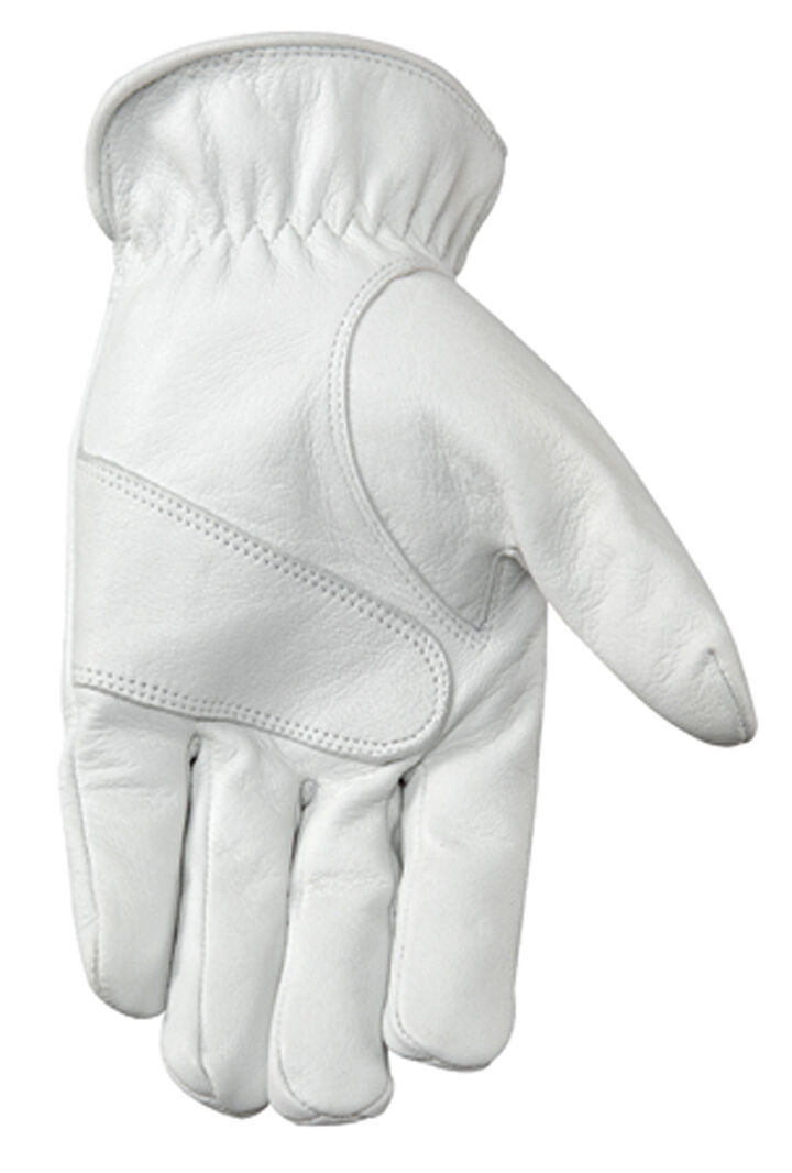 Wells Lamont Men's Soft Grain Goatskin Gloves in White