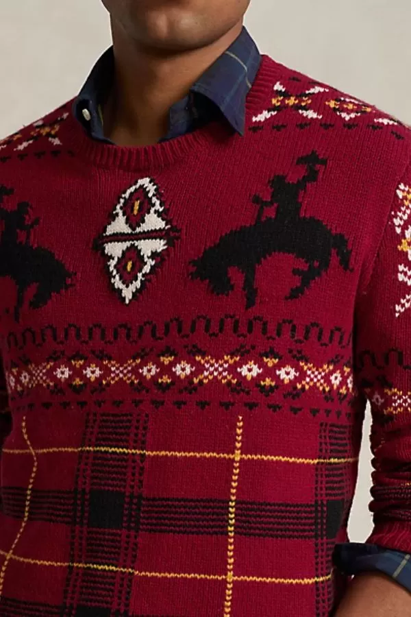 Western-Inspired Fair Isle Sweater