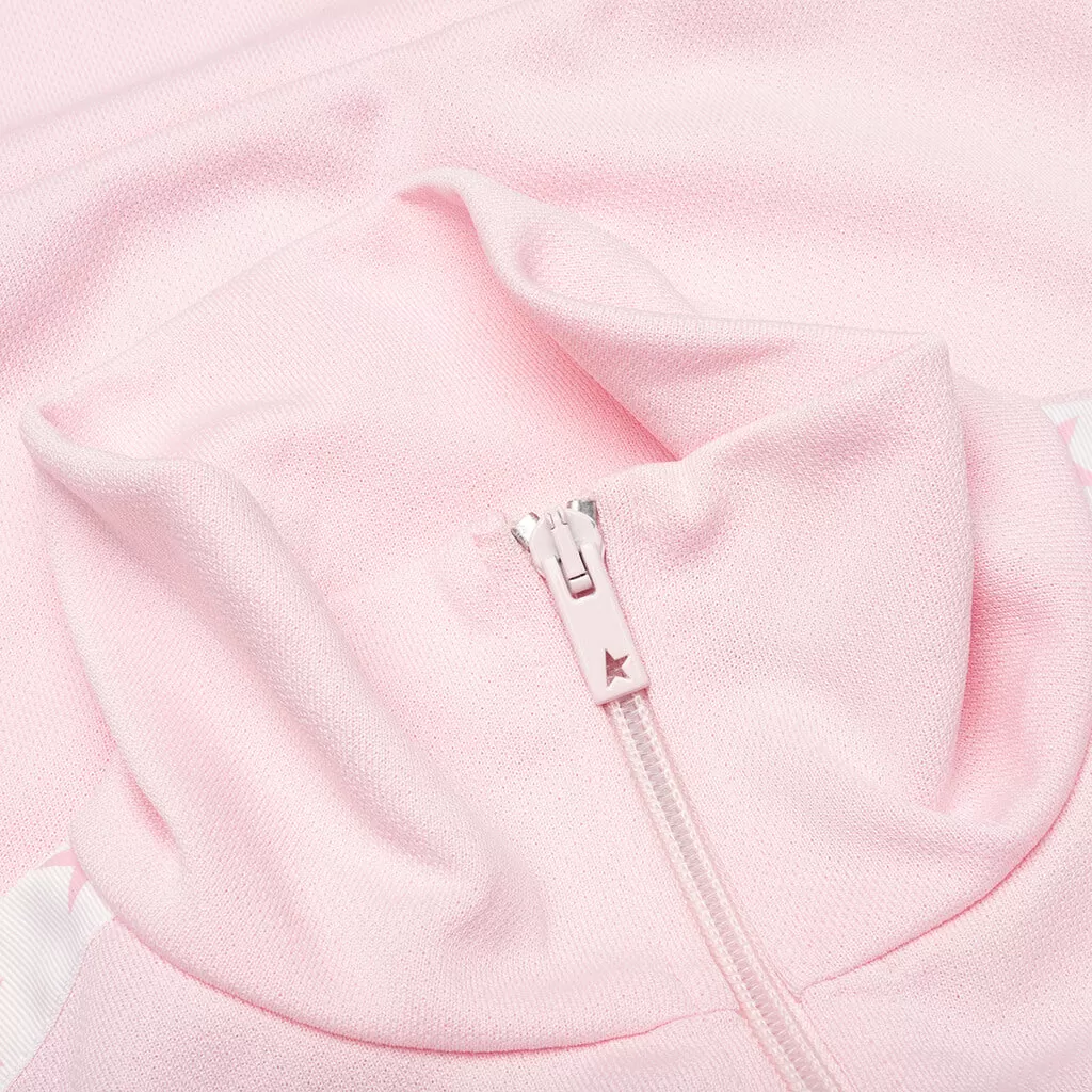 Women's Star Zipped Track Jacket - Rose Shadow