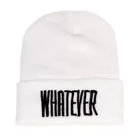 Women's Winter Cap Black Whatever Snapback Stylish Hat