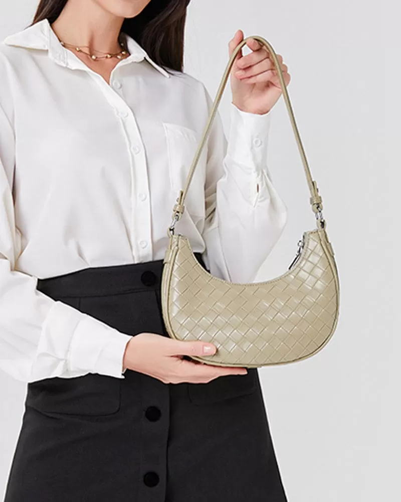 Woven Casual Tote Shoulder Bags