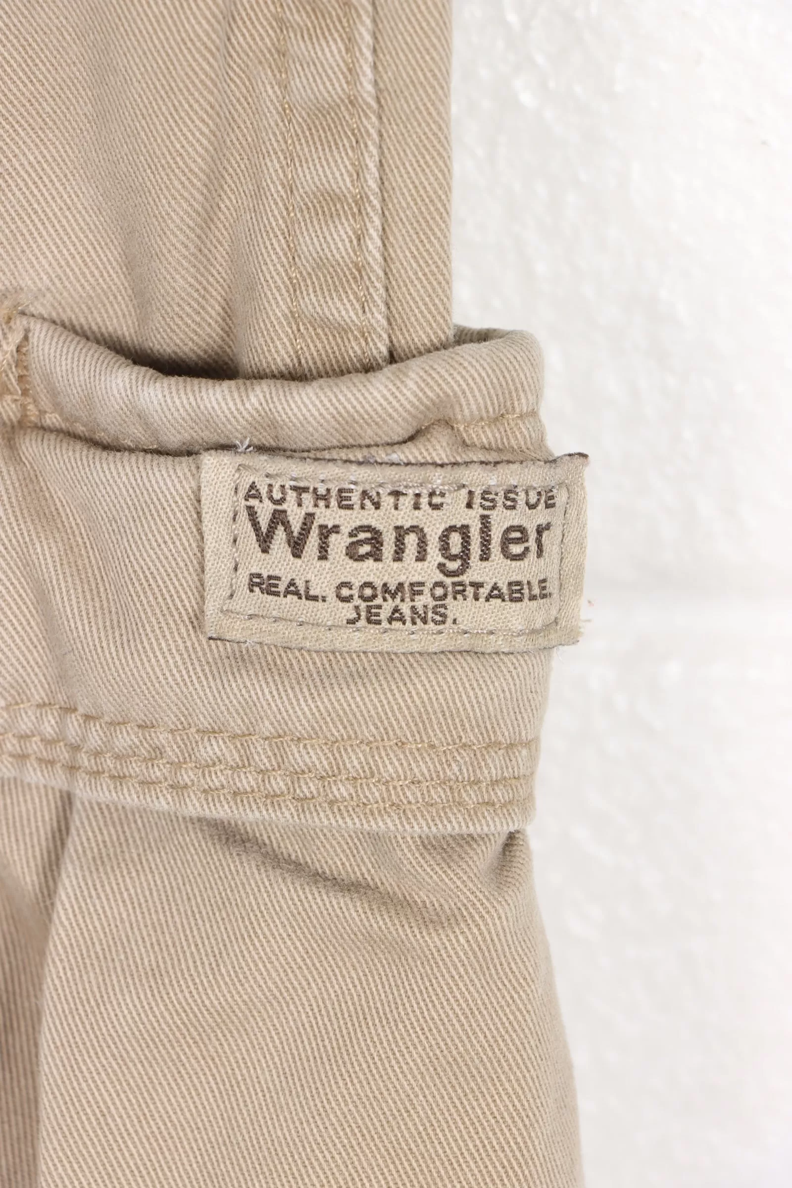 WRANGLER Khaki Beige Cargo Workwear Pants (34x32)