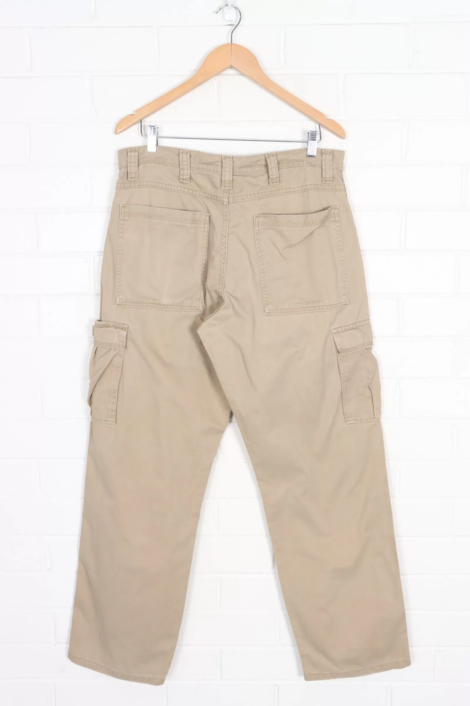 WRANGLER Khaki Beige Cargo Workwear Pants (34x32)