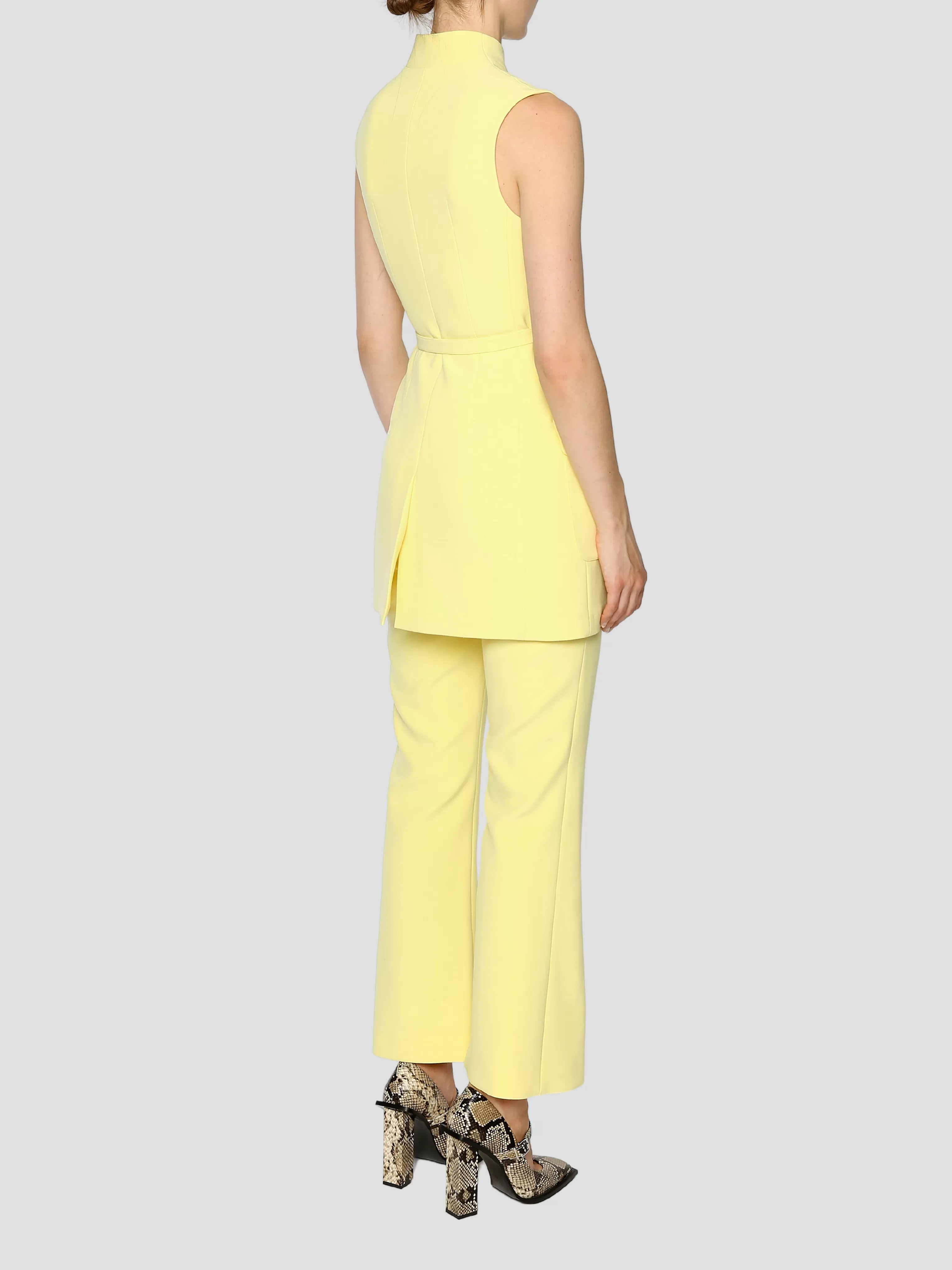 Yellow Paige Sleeveless Jacket